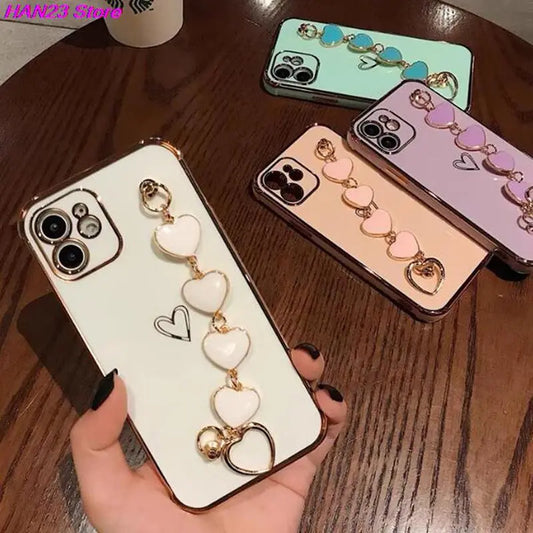 Bling Diamond Bracelet Chain DIY Crystal Phone Case Cover