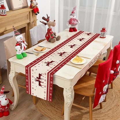 Merry Christmas Home Table Decor Runner