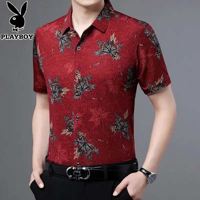 Men's Short Sleeves Cotton T Shirt - Male Summer Clothes