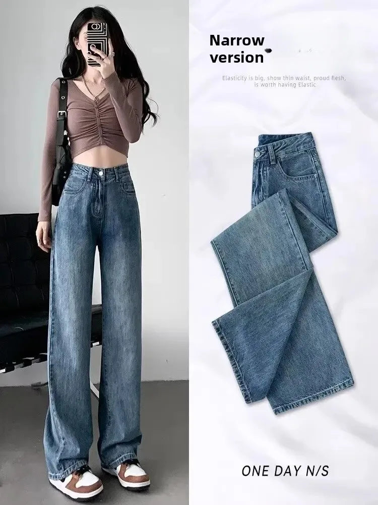 Casual Loose Straight Denim Jeans for Women
