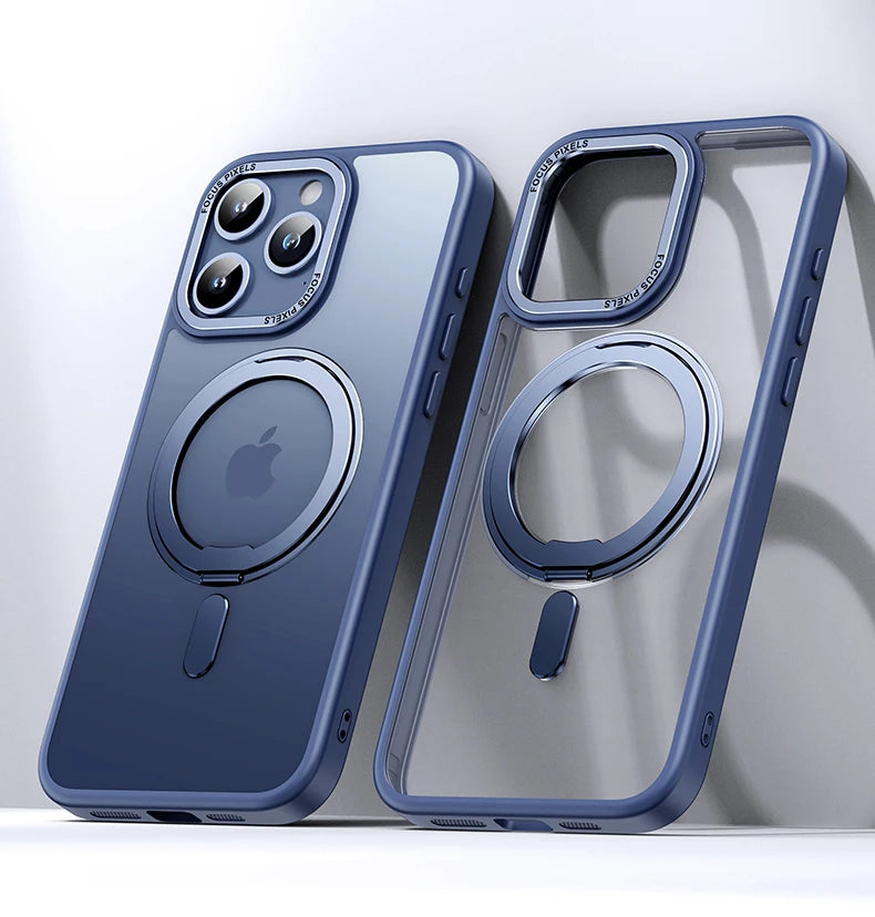 Magnetic Stand Phone Case - Transparent Mobile Covers