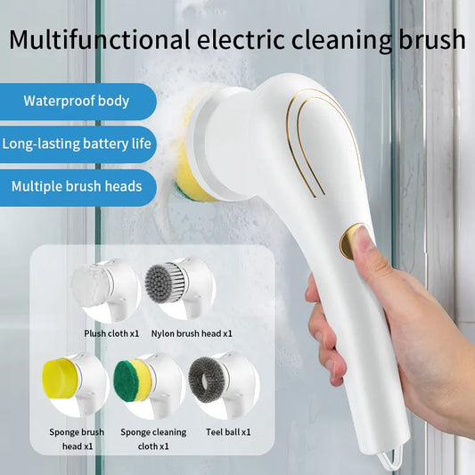 Multifunctional Electric Cleaning Brush With USB Charging