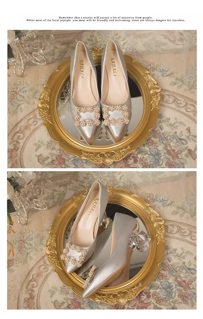 Women's Thin High Heeled Wedding Shoes