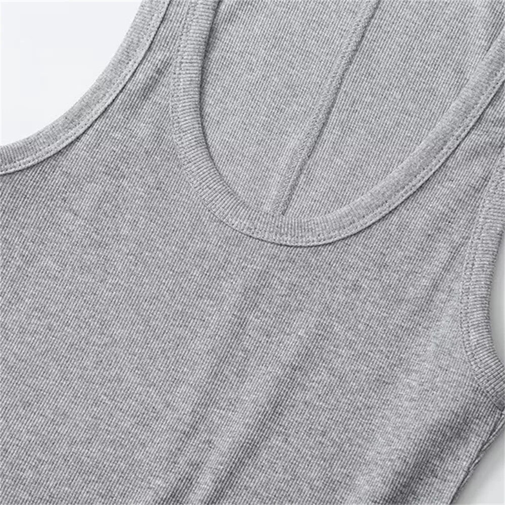 Débardeurs élégants de couleur unie pour hommes pour l'été