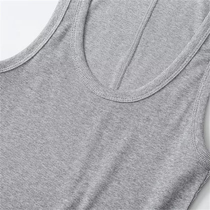 Débardeurs élégants de couleur unie pour hommes pour l'été