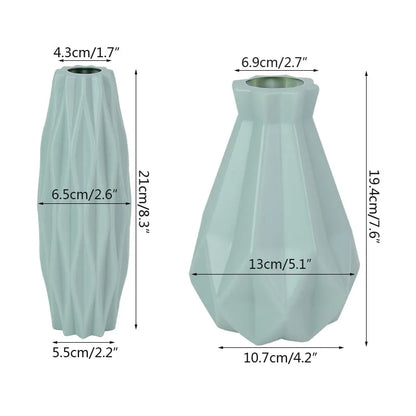 Vase à fleurs en plastique moderne Décoration de maison nordique