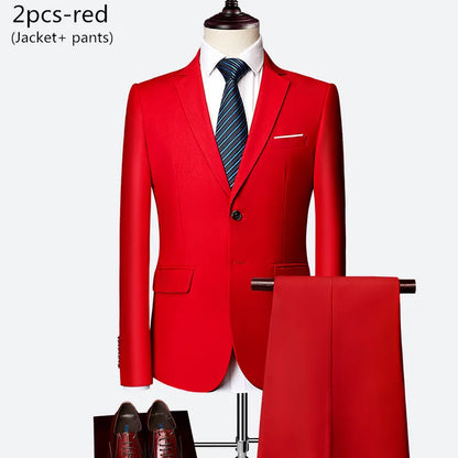 Men's 3-Piece Slim Fit Wedding Suit