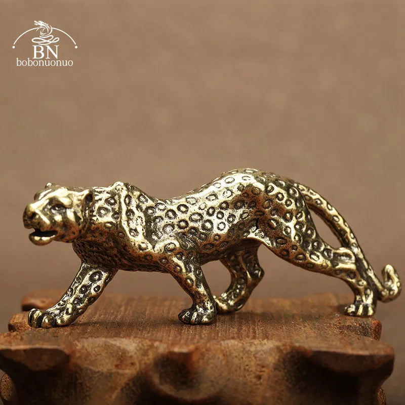 Vintage Brass Cheetah- Desktop Ornament