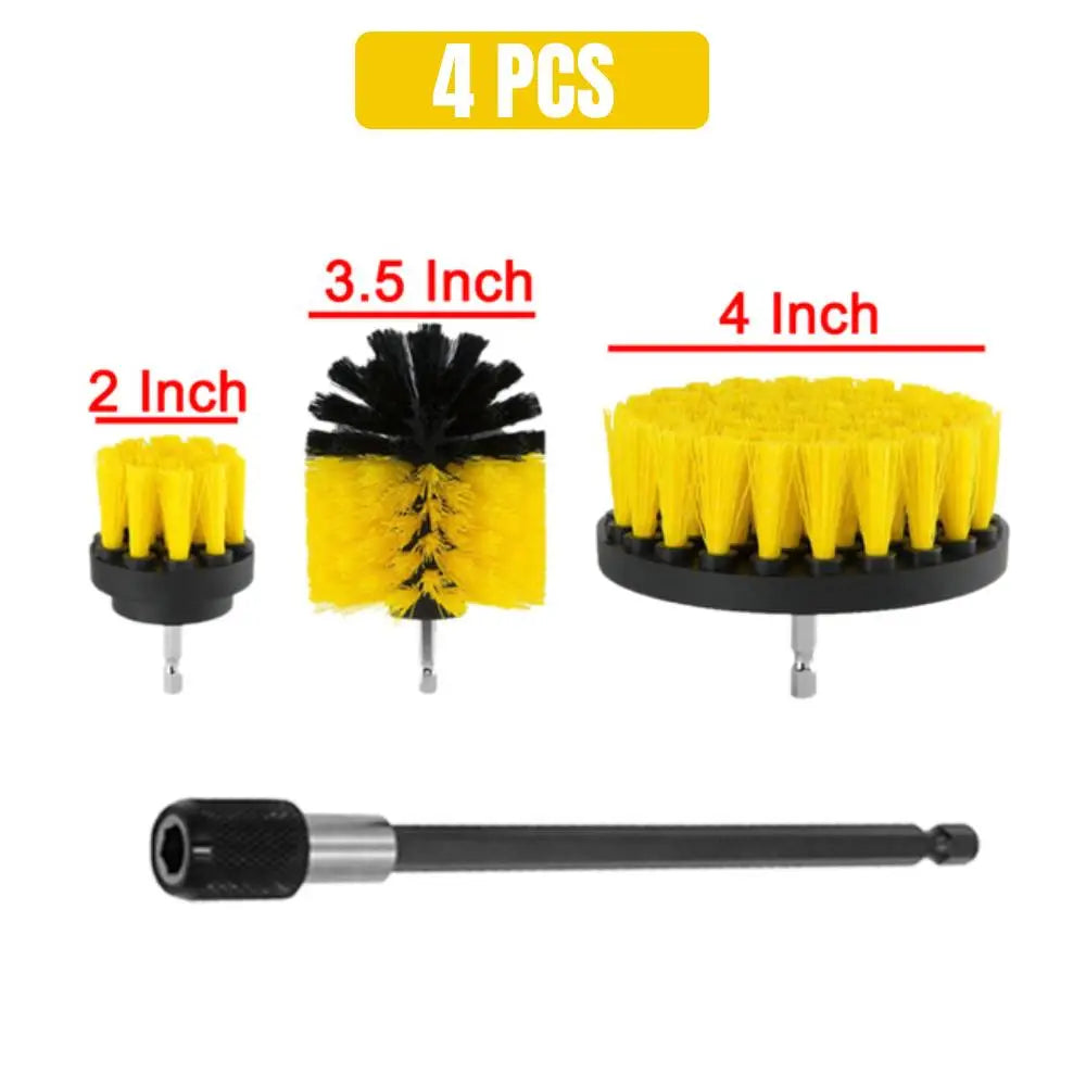 4-Piece Electric Drill Brush Kit for Household Cleaning