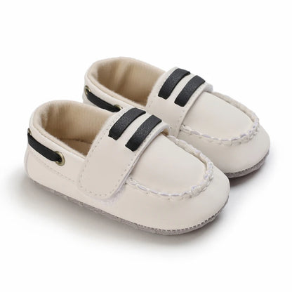 Newborn Baby Boys Leather Non-Slip Soft-Sole Infant Shoes
