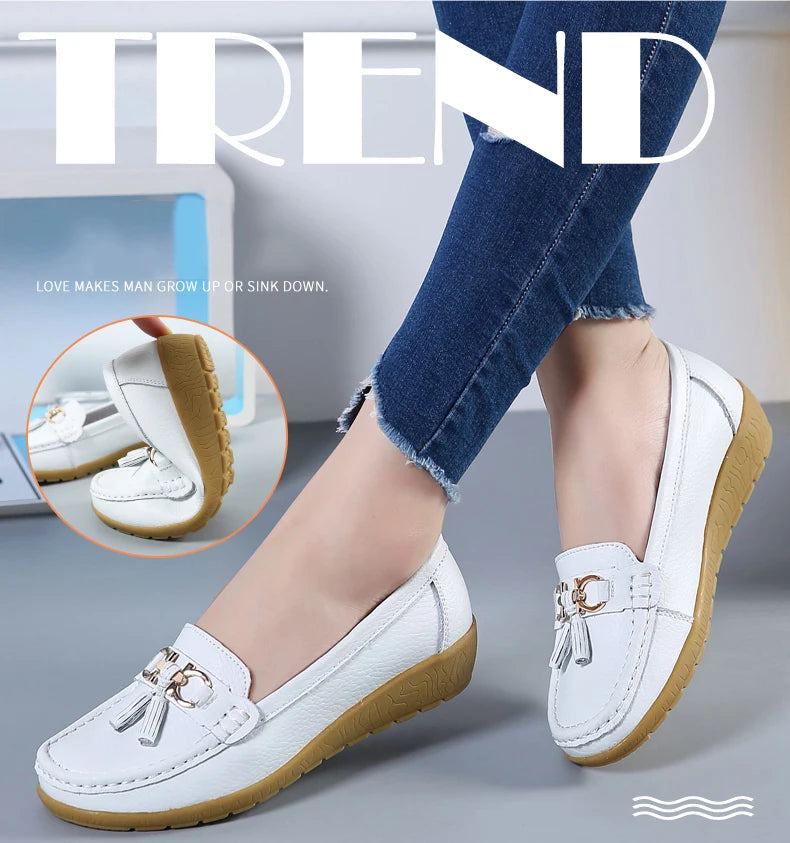 Mocassins décontractés à enfiler pour femmes