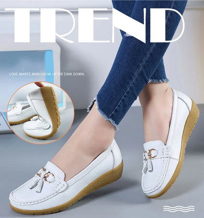 Mocassins décontractés à enfiler pour femmes