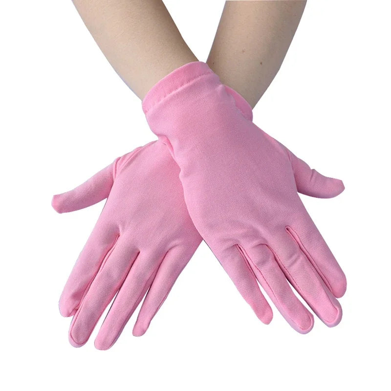 Gants respirants en satin pour femmes avec protection solaire