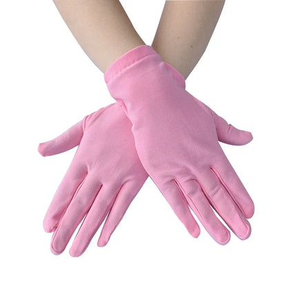 Gants respirants en satin pour femmes avec protection solaire