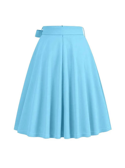 Elegant Summer Midi A-Line Skirt