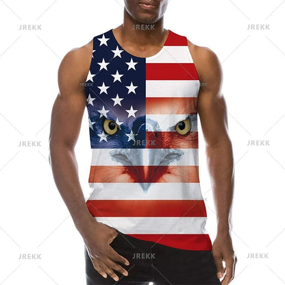 Urban 3D Graffiti Men's Tank Top