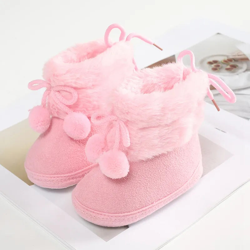 Baywell Furry Winter Snow Boots for Babies