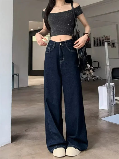 Casual Loose Straight Denim Jeans for Women