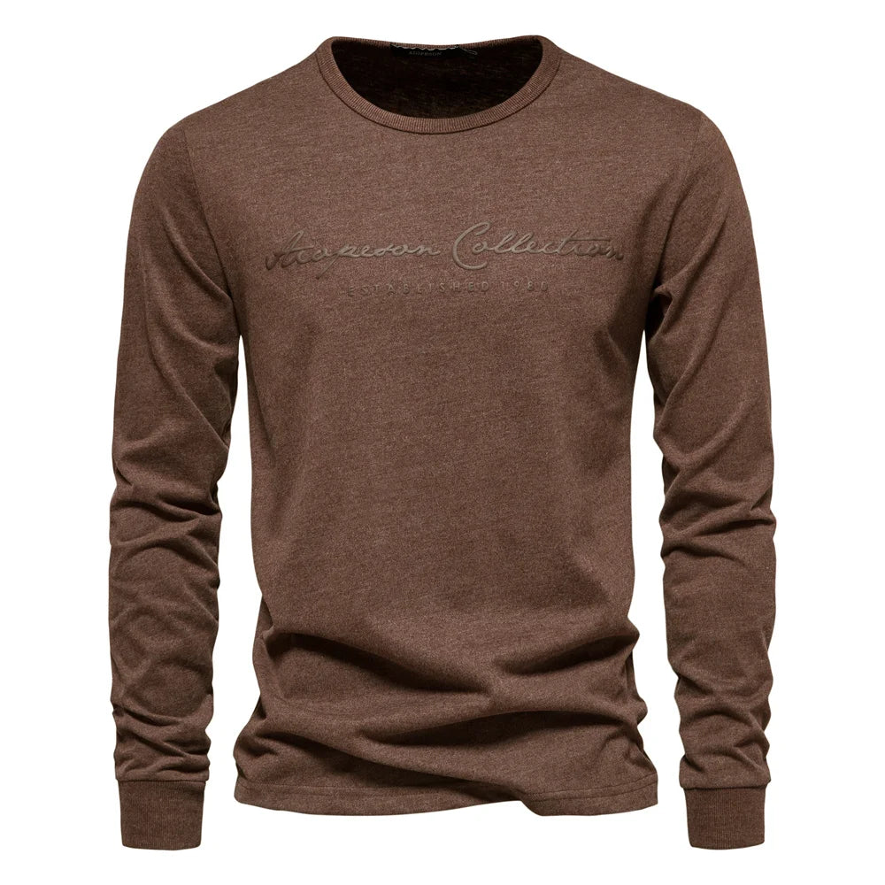 100% Cotton Long Sleeve Men's T-shirt