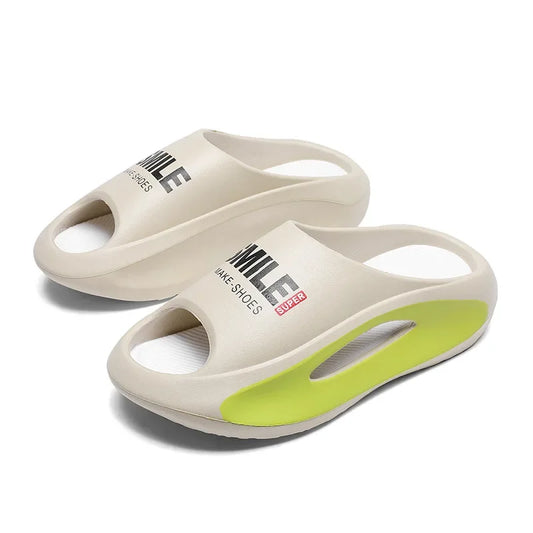 Men's Thick Bottom Platform Slides Soft Eva Slippers