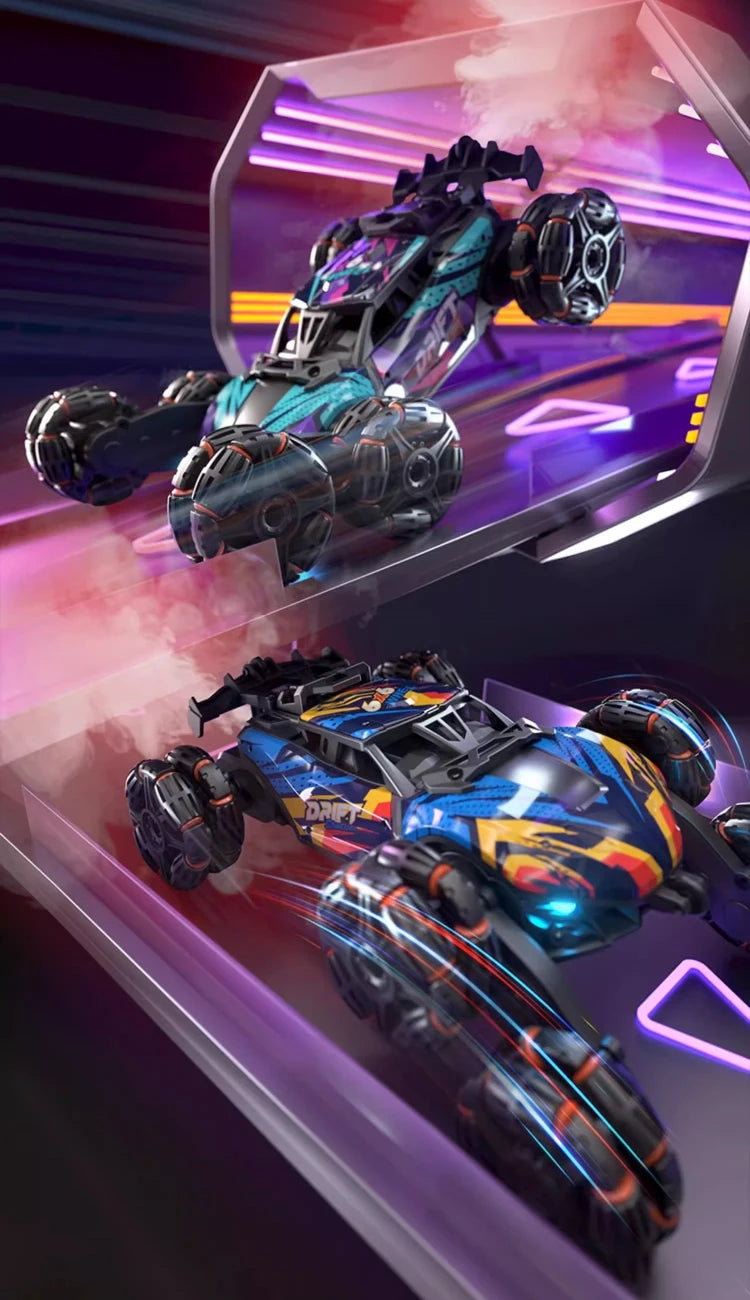 Spray Twisting Stunt RC Car - Six-Wheel Toy