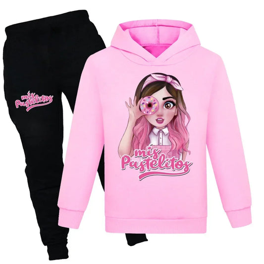 Cute Pastelitos Kids Cartoon Tracksuit 2pcs Sets