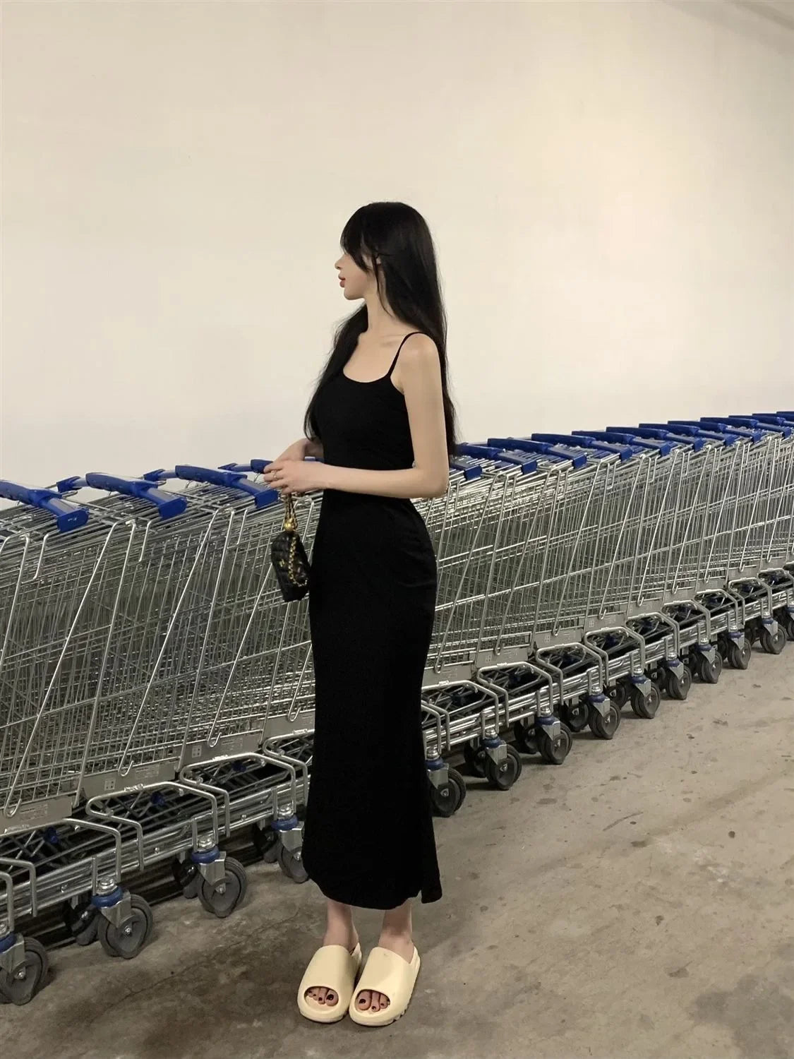 Robes maxi moulantes à manches courtes pour femmes