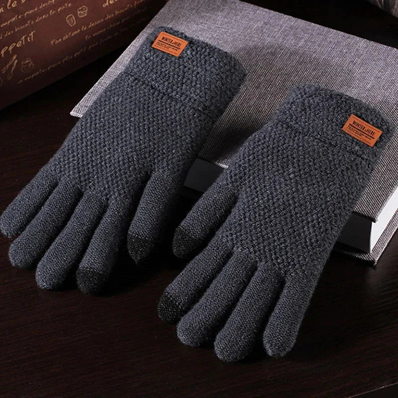 Autumn & Winter Wool Riding Gloves – Touchscreen Compatible