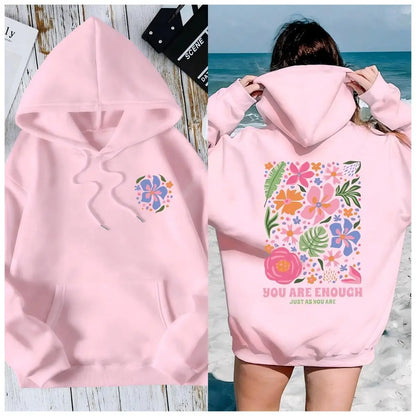 Sweat-shirt bouffant à motif palmier rose tendance pour femme