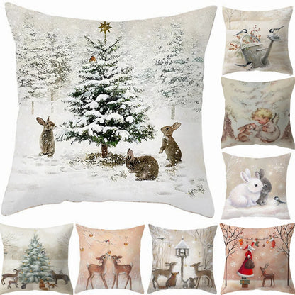 Housse de coussin de Noël 45 cm pour la décoration intérieure