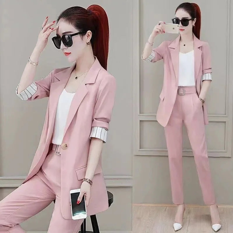 Women's Elegant High-End Feel Small Jacket 2-Piece Set