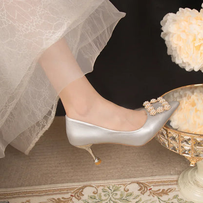 Women's Thin High Heeled Wedding Shoes