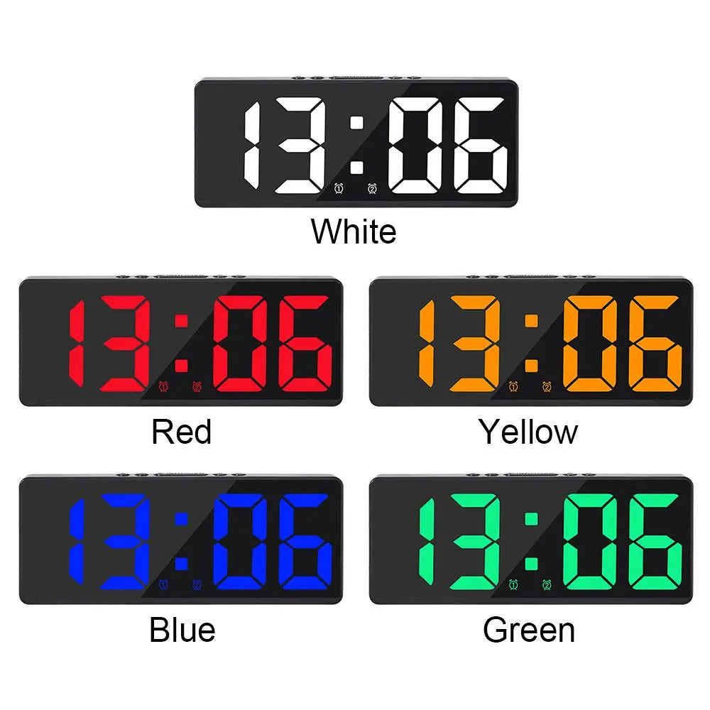 LED Digital Clock with Backlight/Alarm/Temperature & Calendar