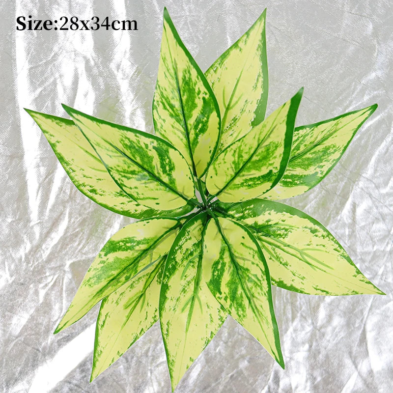 Artificial Palm Leaves Wall Decor Garden Decoration