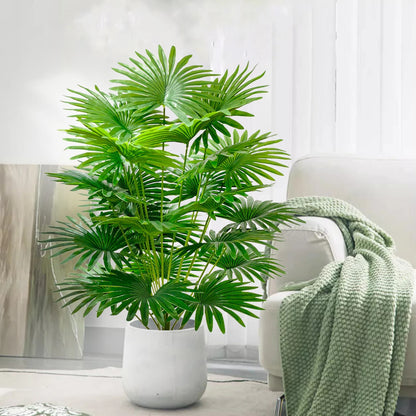 60-105cm Artificial Fan Leaf Tropical Decoration