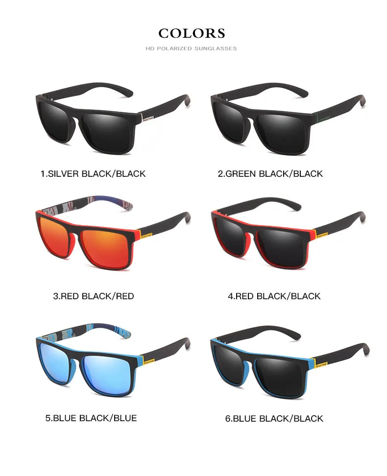 Ultra-Light Rectangular Polarized Photochromic Sunglasses