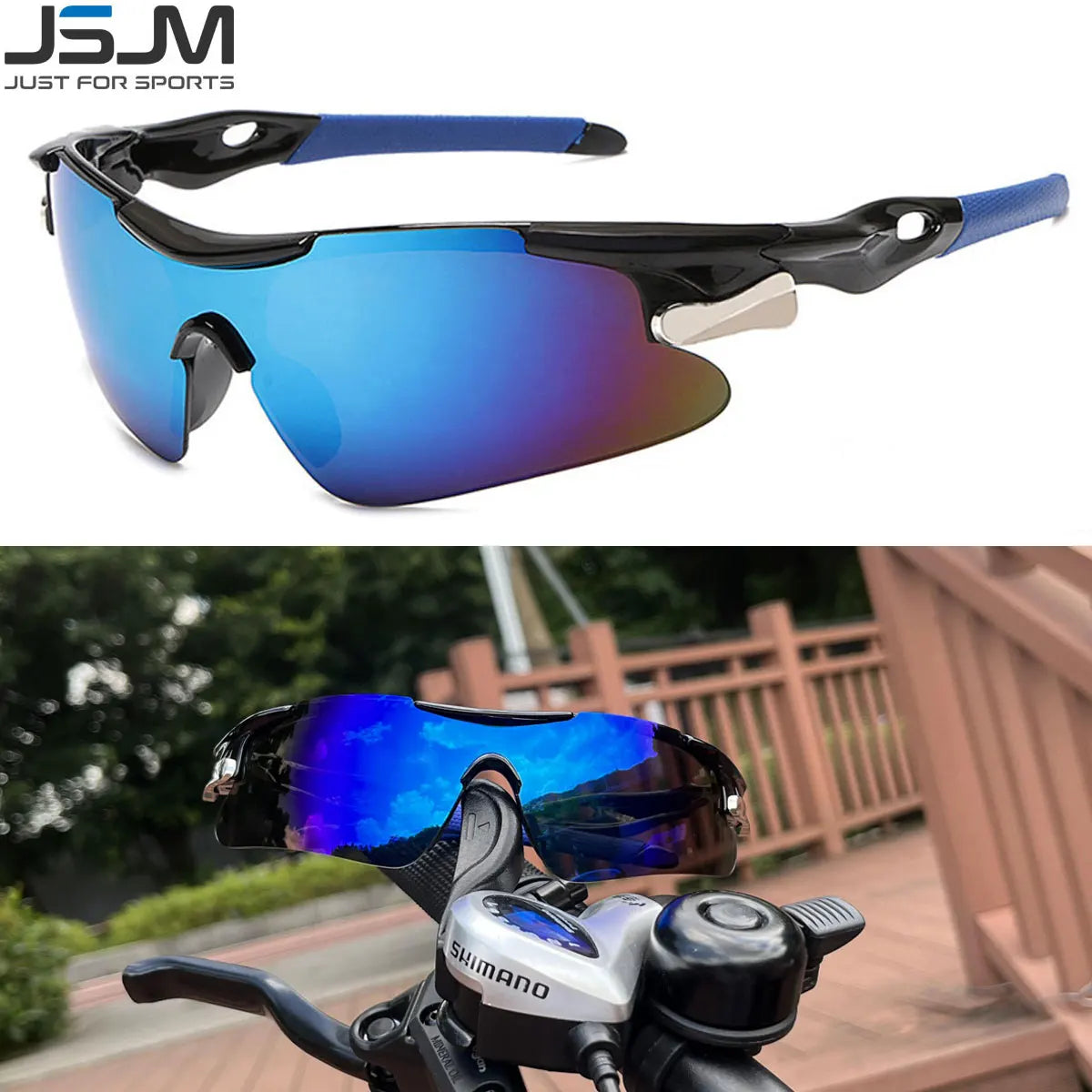 Herren-Fahrradsonnenbrille aus Polycarbonat