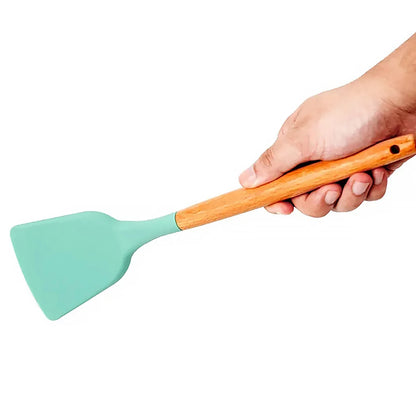 Ensemble d'ustensiles de cuisine en silicone résistant à la chaleur