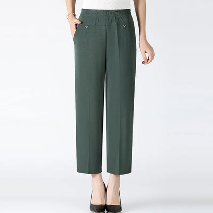 Plus Size High Waist Loose Trousers