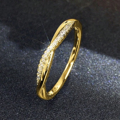 Weißer Zirkonia-Ring für Damen