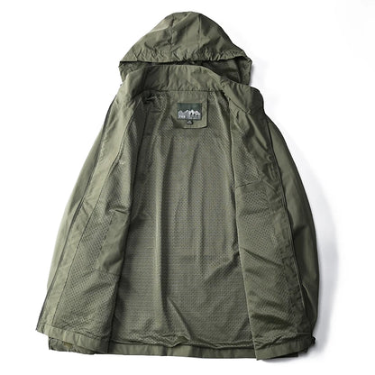 Tactical Windbreaker Men’s Hooded Jacket