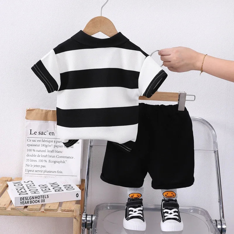 Baby Boy Polo Shirt and Shorts Set