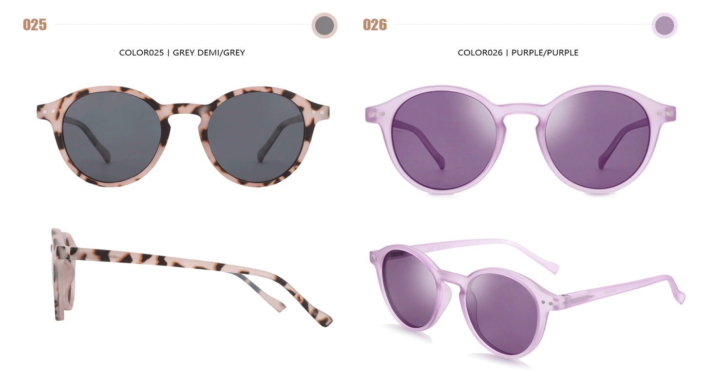 Unisex UV400 Retro Runde Sonnenbrille