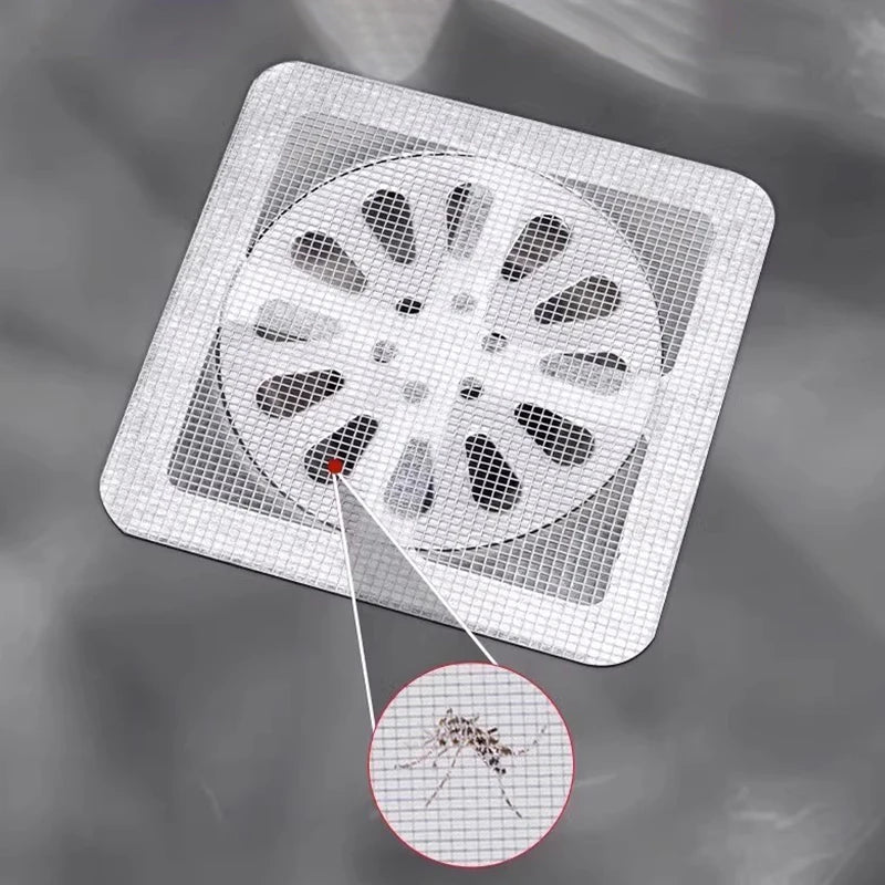 Disposable Mesh Hair Drain Catcher & Floor Drain Sticker