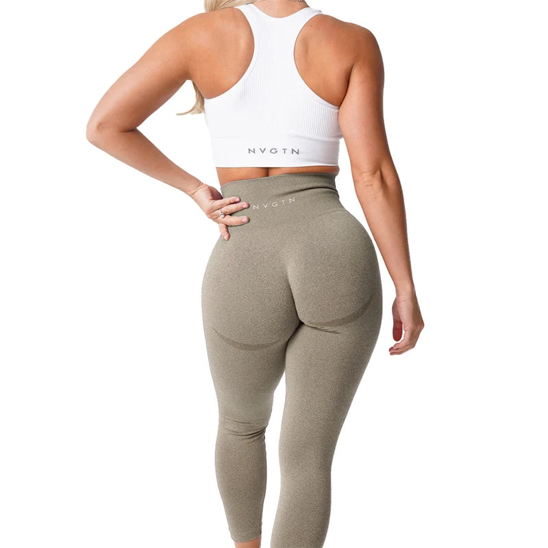 NVGTN – Gefleckte, nahtlose Leggings aus Lycra-Spandex