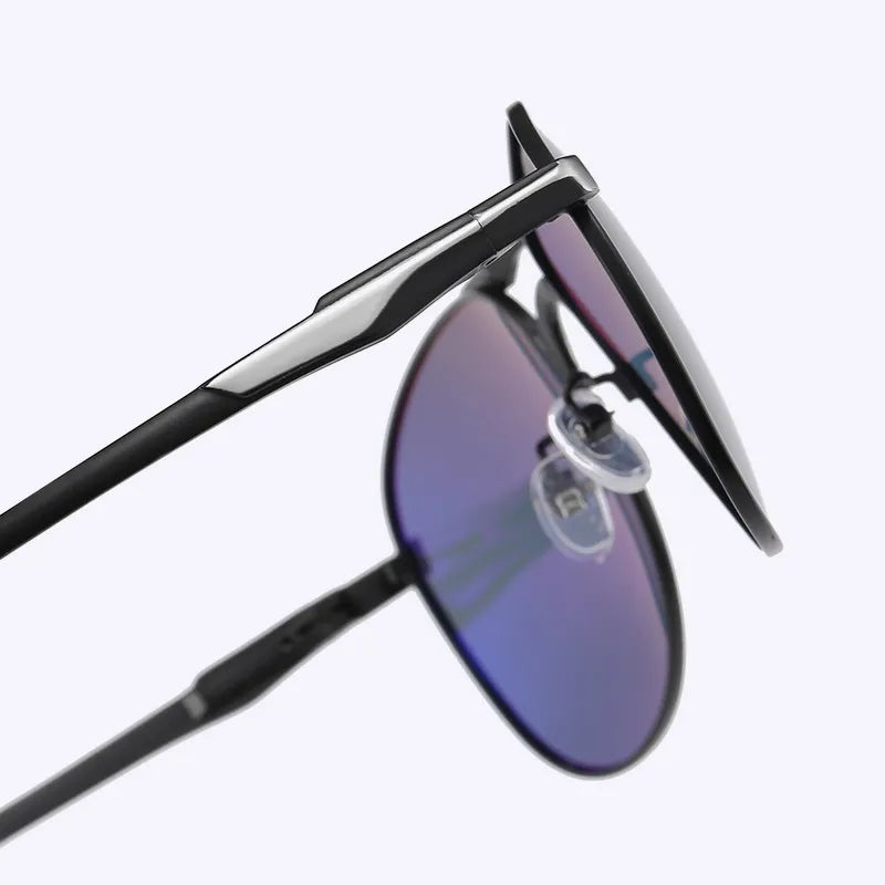 Pilotensonnenbrille aus polarisiertem Metall für Herren/Damen