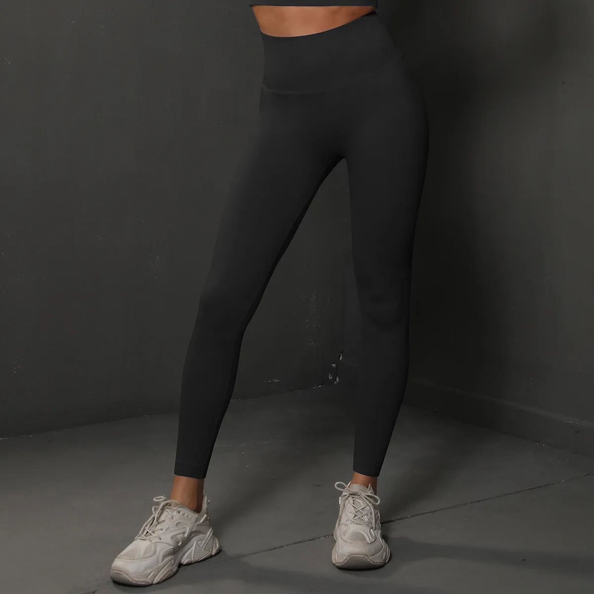 Seamless Smiley Face High-Waist Yoga Leggings