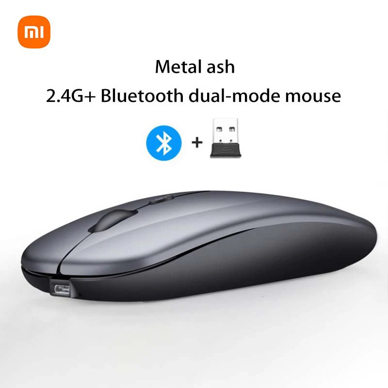 2.4GHz Bluetooth Wireless USB Rechargeable Silence Ergonomics Double Model Mini Portable Mouse