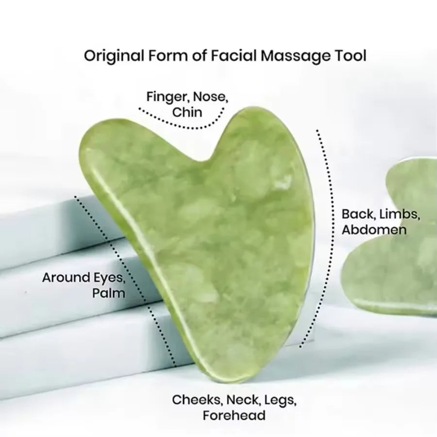 Outils de massage du visage Gua Sha naturels