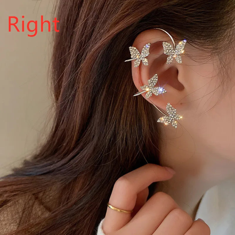 Luxury Star Butterfly Ear Cuffs